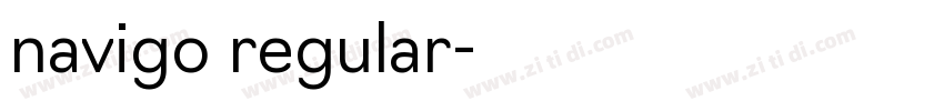 navigo regular字体转换
